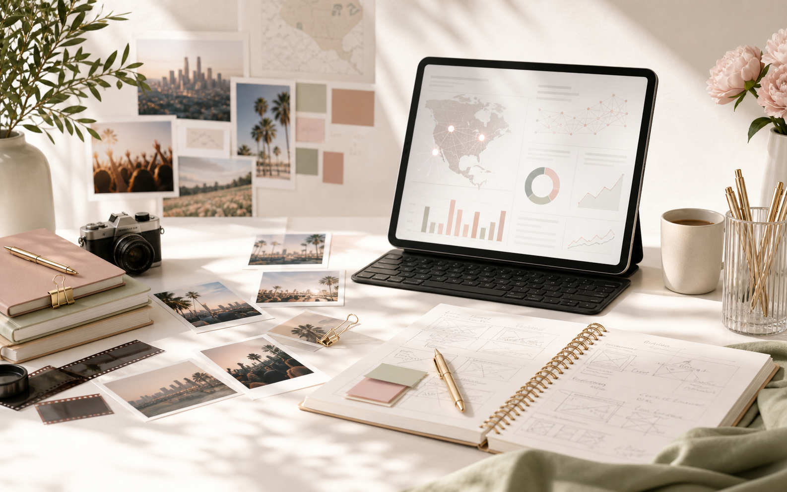 Marketing, campaign planning, analytics, and creative workflow materials